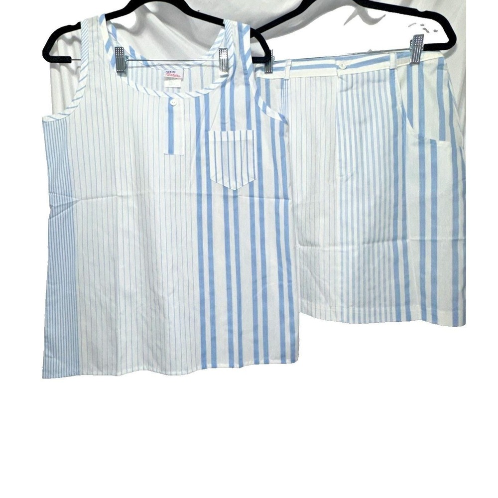 Vintage Woman's Avon Fashions Skirt (sz 9/10) and Sleeveless Blouse (sz 11/12)